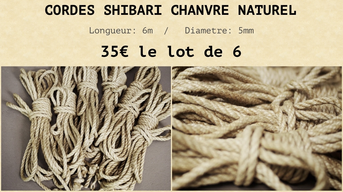corde shibari chanvre a vendre