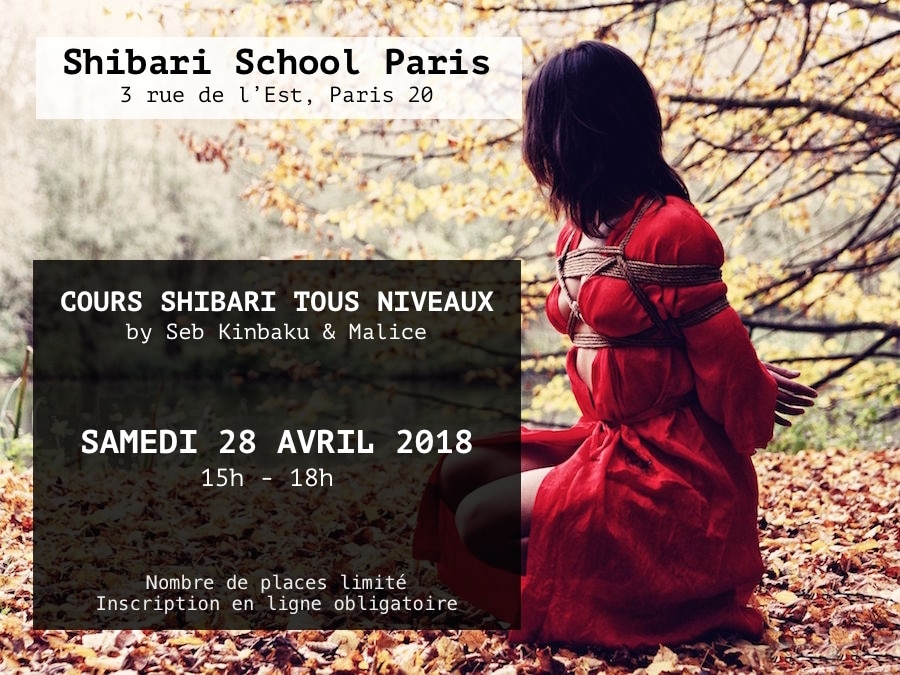 Cours Shibari Avril 2018 / Shibari School Paris by Seb Kinbaku