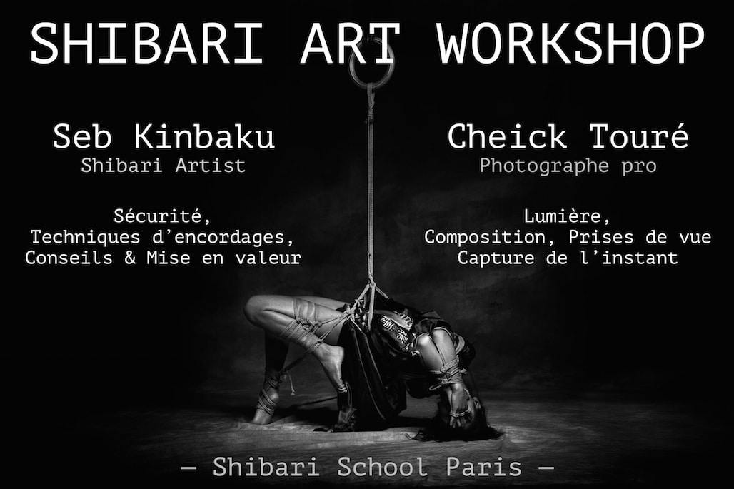 Shibari art workshop - Seb Kinbaku et Cheick Touré