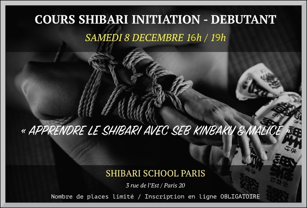 Cours de shibari à la shibari school paris