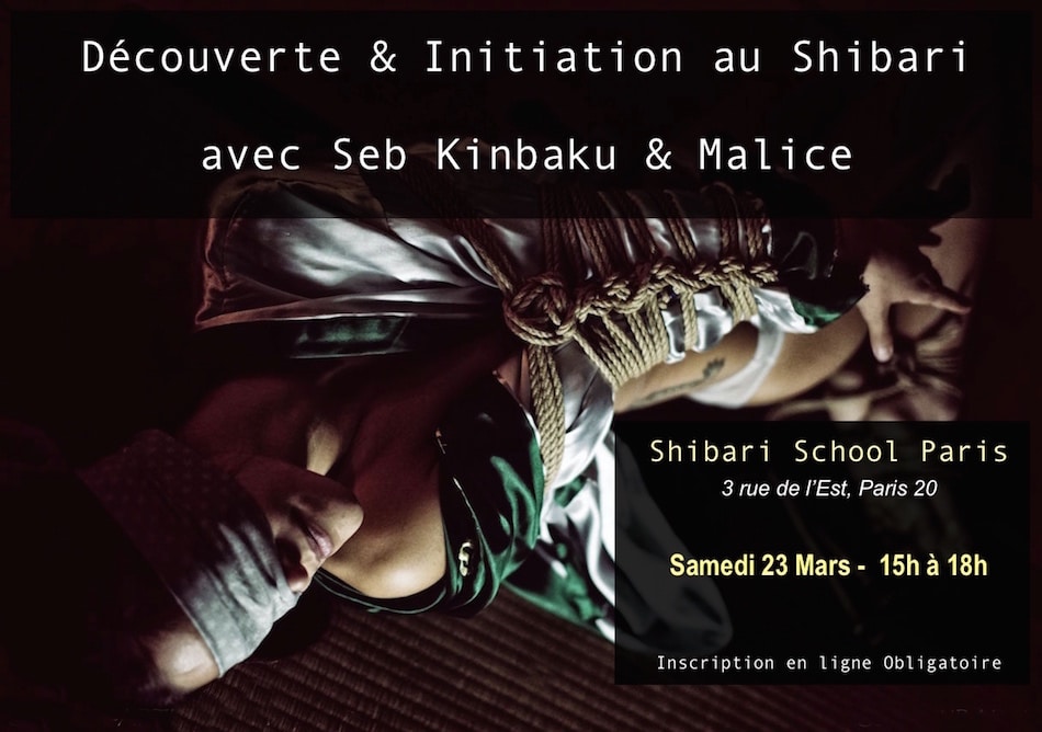 Cours de shibari par Seb Kinbaku à la shibari School Paris